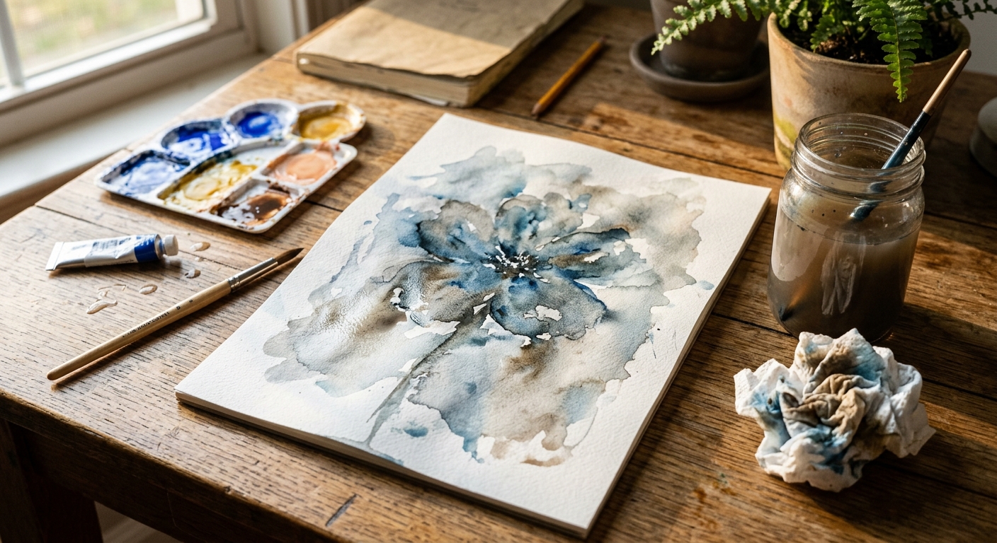 Ugly first watercolor attempt